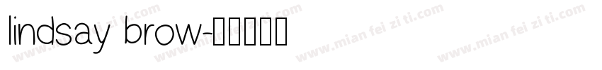 lindsay brow字体转换